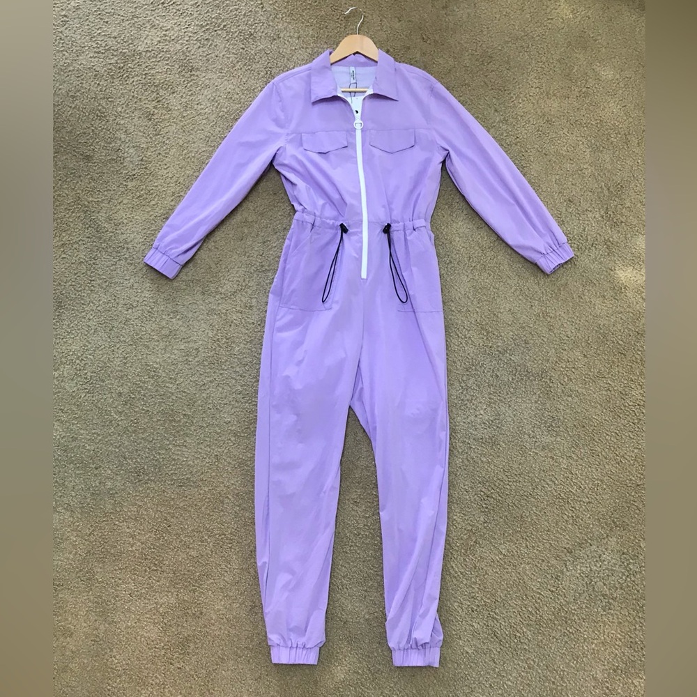 Forever 21 Lavender Zip-Front Utility Jumpsuit - Picture 10 of 10